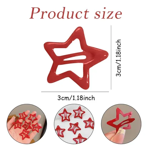 100 Broches Estrella Para Cabello