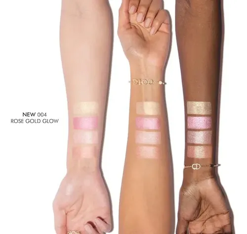 Iluminador Dior Backstage Glow Maximizer Palette Tono Rose Gold Glow