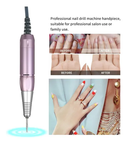Lima Profesional Para Uñas, Rotatorio, Para Arte Y Manicura