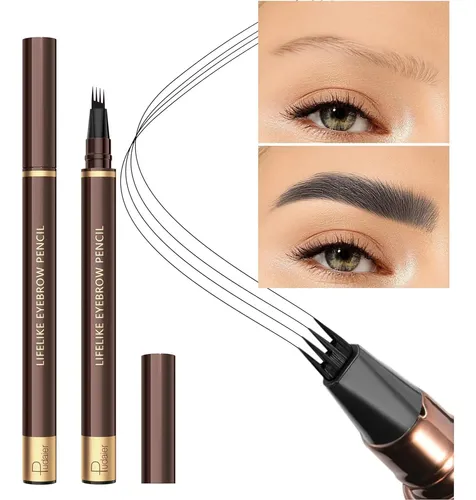 Set 2 Lápices Cejas Impermeables Espoce Makeup 4 Puntas