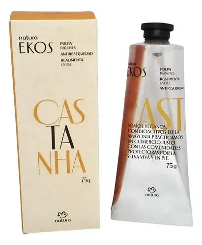 Crema Pies Pulpa Antisequedad Natura Ekos Castaña Pomo 75gr