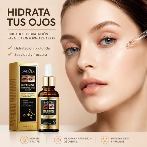 Kit Retinol Contorno Ojos Sérum + Parches Anti Ojeras 60un