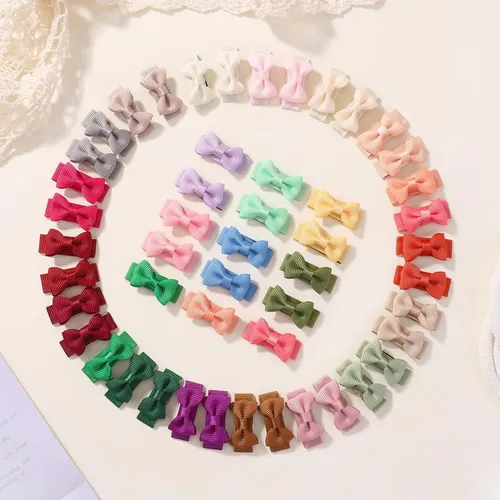 Hair Clips Yoyokid 100pcs Grosgrain Ribbon 3.1 Cm Bow