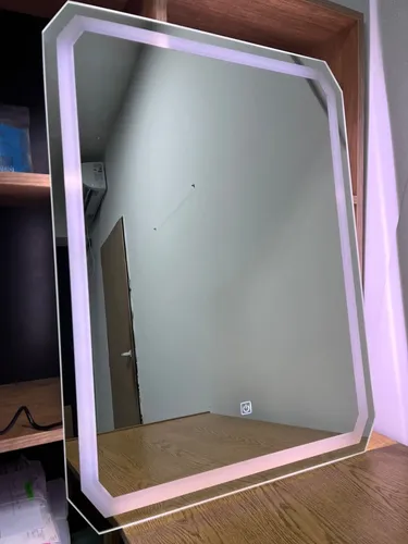 Espejo Led Octogonal Elicar 60x80cm Touch Baño Frio Calido