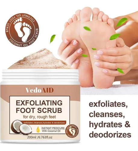 Exfoliante De Coco Para Pies Lanemay 6.76 Oz