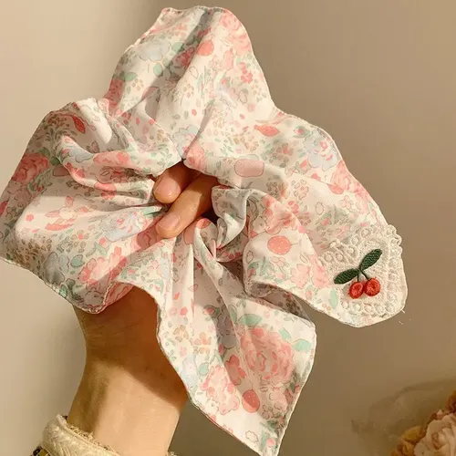 . Nuevo Producto Hair Scrunchie Con Bufanda Cuadrada //