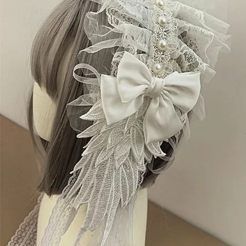 Zc Bandana Moderna De Lolita Con Cintas Extraíbles De Zc