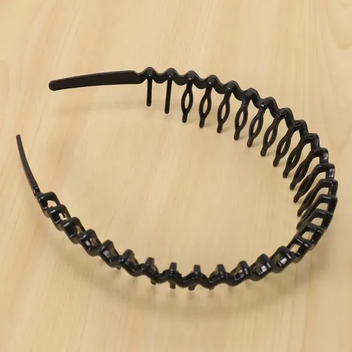 4x Cintas Negras De Plástico Con Peines Para El Cabello