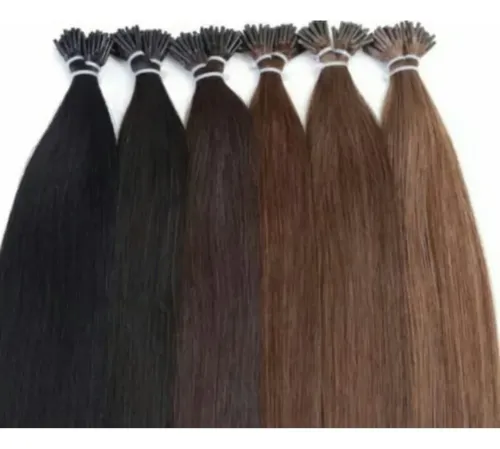 Extensiones Unidad De Cabello Pelo Natural De 50cm Sin Color