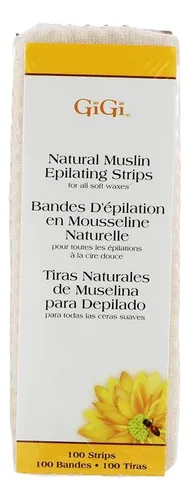 Tiras De Cera Muselina Gigi 100 Piezas 4,45×11,43cm
