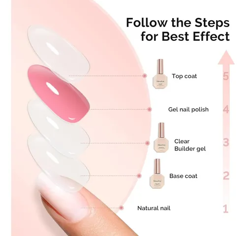 Set De Gel De Uñas Melodysusie 3 Pzas 15ml