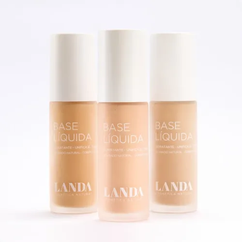 Maquillaje Base Liquida | Landa- Cosmética Natural & Vegana Medio Calido