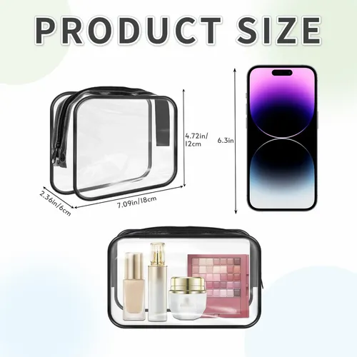 Bolsas De Maquillaje Transparentes Gonityou Aprobadas Por La