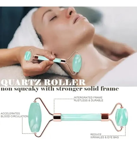 Set De Herramientas Y Rodillos Para Masaje Facial, Masajeado