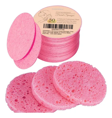 Gainwell Esponjas Faciales, Absorbentes, Set De 50 Ab