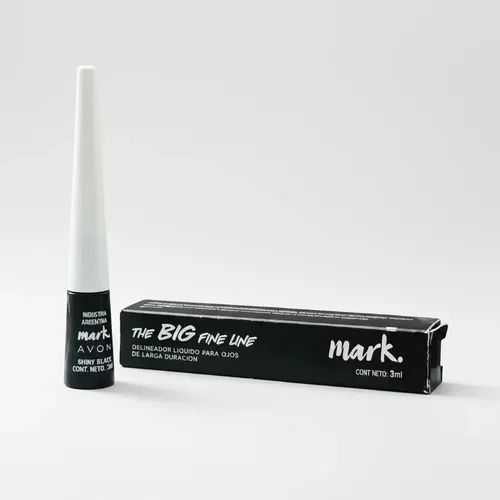 Delineador Líquido Larga Duración Big Fine Line Avon Mark