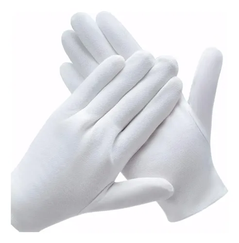 Guantes Algodón Blancos Hidratantes Para Manos Secas 3 Pare