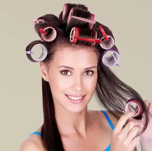 48 Rizadores De Plástico Con Velcro Para Cabello Sin Calor