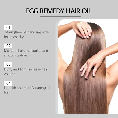 Tratamiento De Aceite Capilar Con Huevo De 50 Ml, Recuperaci