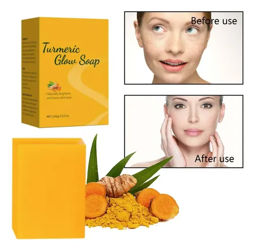 Jabón Facial Y Corporal Limón Cúrcuma 100g Blanqueador
