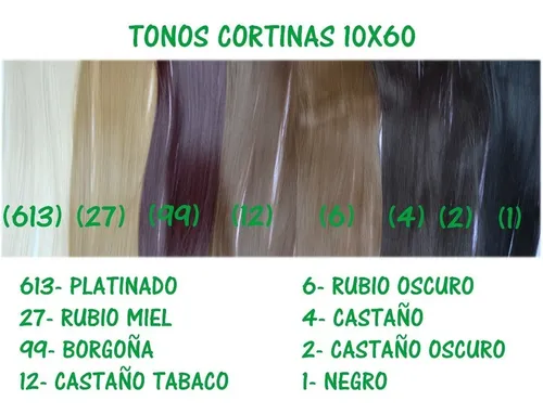 Cortina Extensiones Simil Natural X 2 Piezas Rubio Miel