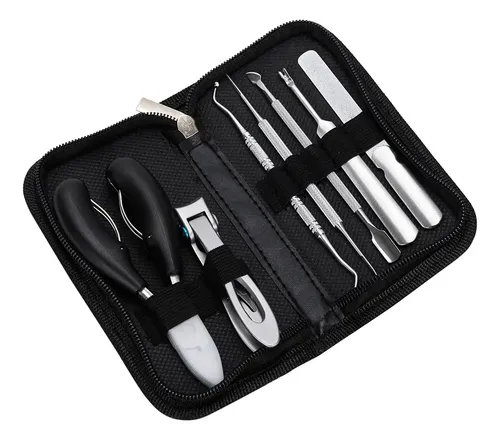 Set Para Uñas Gadnic K18 Corta uñas Podólogos Acero Inoxidable
