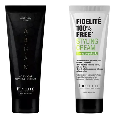 Kit Fidelite X2 Cremas De Peinar Argan + 100% Free Parabenos