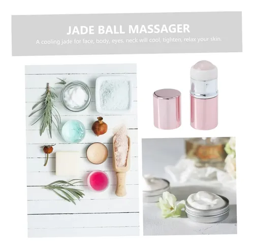 Rodillo De Jade Refrigerante Para Masaje Facial Y Cuello