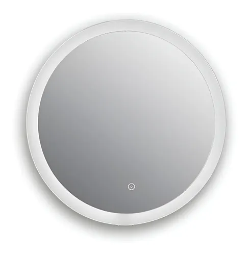 Espejo Redondo Runde Ø80 Led Desempañador Marco Gris