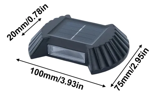 Espejo De Pared O Que Emite 8 Luces Solares Hacia Arriba Y H