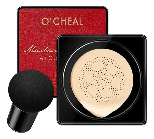 Cushion Base De Maquillaje+ Cojín Esponja Hongo Ocheal [02-natural