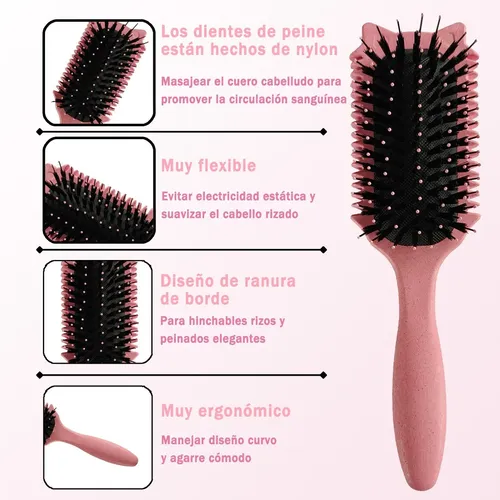 Para Bounce Curl Brush, Define El Estilo Rizado Con Un Peine