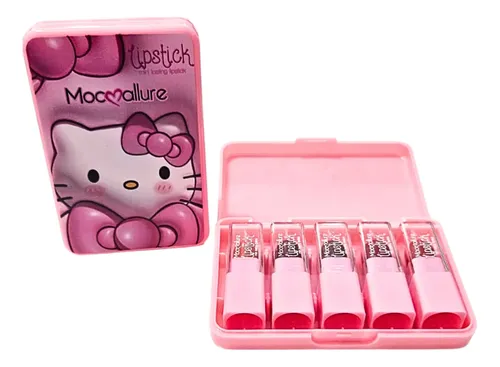 Kitty Mini Labiales 5 Tonos Rojos Set Niñas Premium