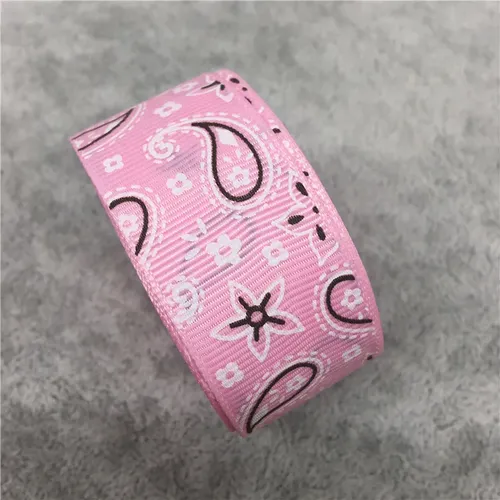 Lazo Para El Pelo Con Cinta De Grogrén Estampado De 5 Yardas
