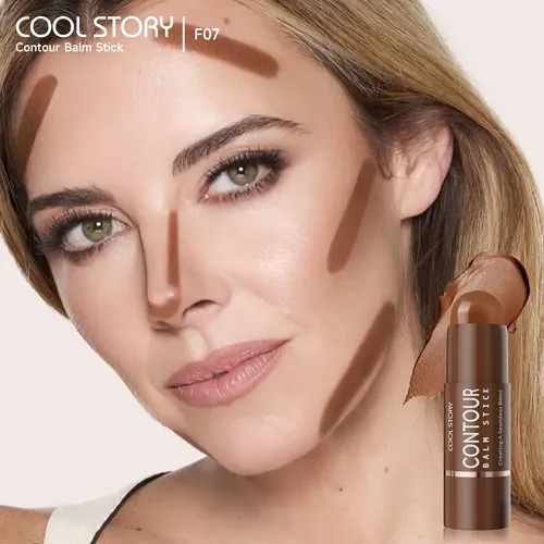 Barra De Contorno, Bronzer, Sombra Para Nariz Y Rostro Natur