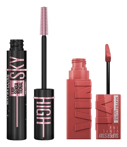 Set De Maquillaje Maybelline: Mascara Cosmic + Vinyl