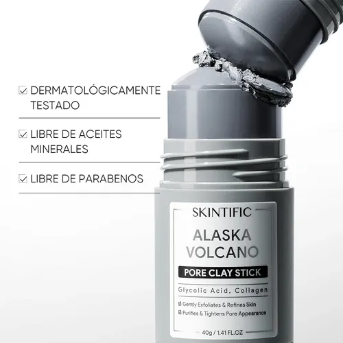 Mascarilla En Barra Skintific Alaska Volcano 40 G Todo Tipo De Piel