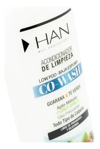 Han Acondicionador De Limpieza Co Wash Metodo Curly Low Poo