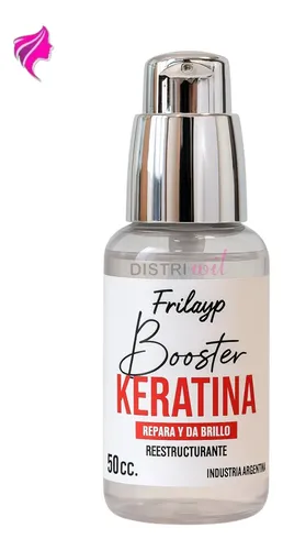 Booster De Keratina Frilayp X50cc Repara Da Brillo Y Suavidad – Serum Nutritivo Hidratante Reestructurante Antifrizz Humectante – Ideal Uso Profesional Reconstruye Fibra Capilar