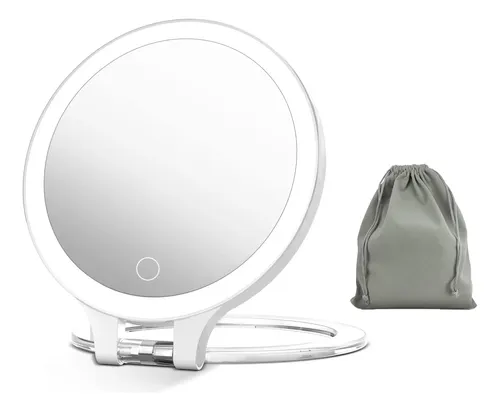 Espejo De Aumento Fascinate 10x 1x Doble Faz Recargable
