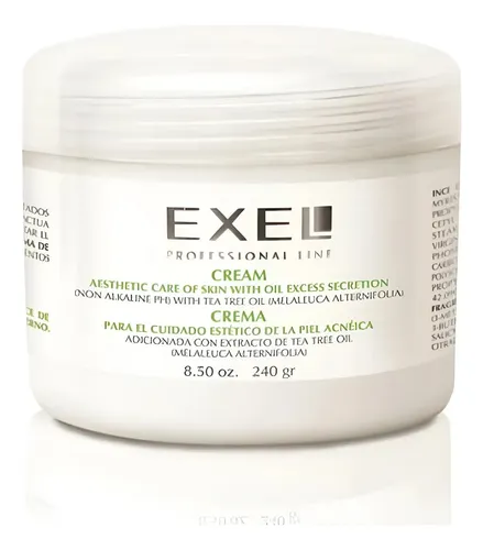 Crema Antiacne Exel 240 Piel Grasa Tea Tree Oil Tratamiento