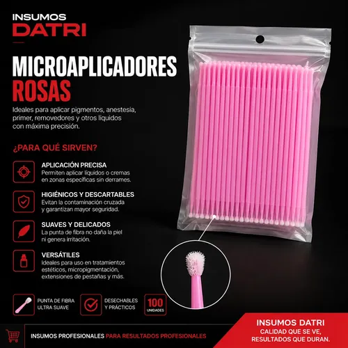 Microshisopos Profesionales Pestañas Punta Fina Extensión