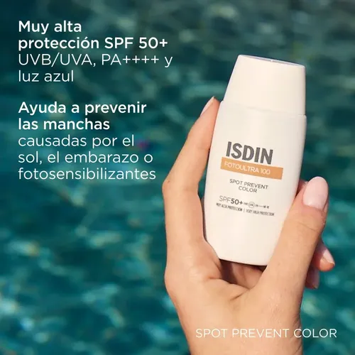 Protector Solar Crema Facial Isdin Spot Prevent Color Fps50