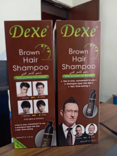 Dexe Brown Hair Shampoo 400ml Quita Canas En 10 Minutos!