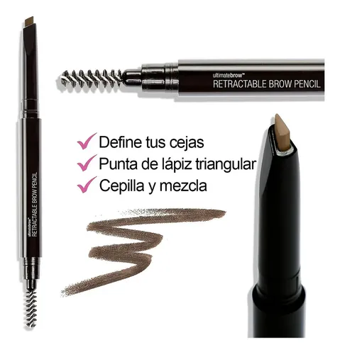 Lapiz Para Cejas Wet N Wild Retractable Brow Pencil Color Café Claro