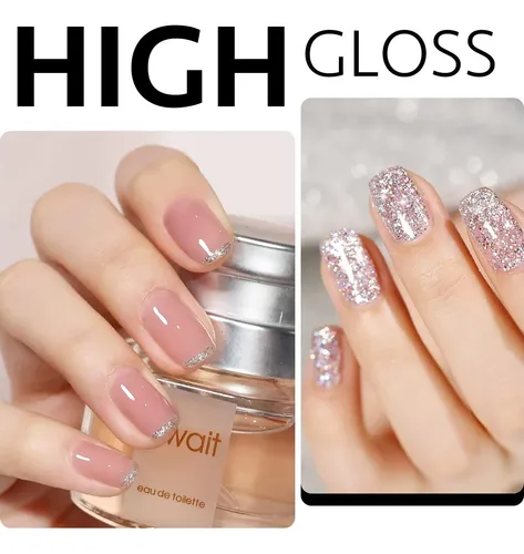 Top Coat Gel Gaoy 16ml Brillo Alto Sin Limpieza Uv Duradero
