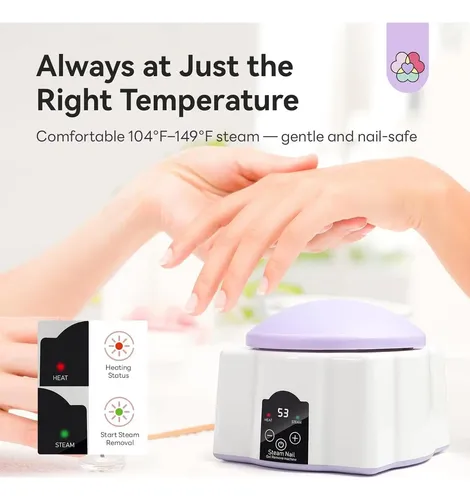 Removedor De Esmalte Saviland Con Vapor Y Tazón Eléctrico