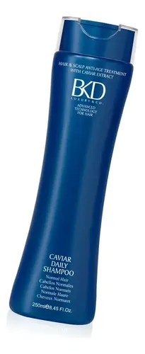 Kit Shampoo y Acondicionador Daily Para Cabellos Normales BKD By Fidelite con Caviar Pomo Uso Diario Brillo Suavidad x 250ml c/u