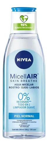 Agua Micelar Nivea Micellair Para Piel Normal – 200ml Día/noche