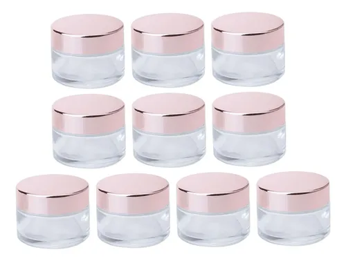 10x Frascos De Vidrio Para Cosméticos Frascos De 10g
